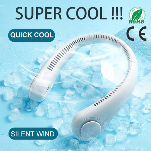 Lazy Bladeless Hanging Neck Fan Rechargeable Wearable Head U