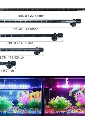 Luz sumergible para acuario, lámpara impermeable, luces LED