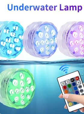 Lámpara subacuática RGB con Control remoto, luz sumergible