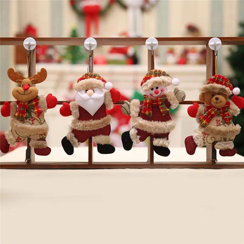 Merry Christmas Dancing Santa Ornamentos, DIY Xmas Gift, Sno