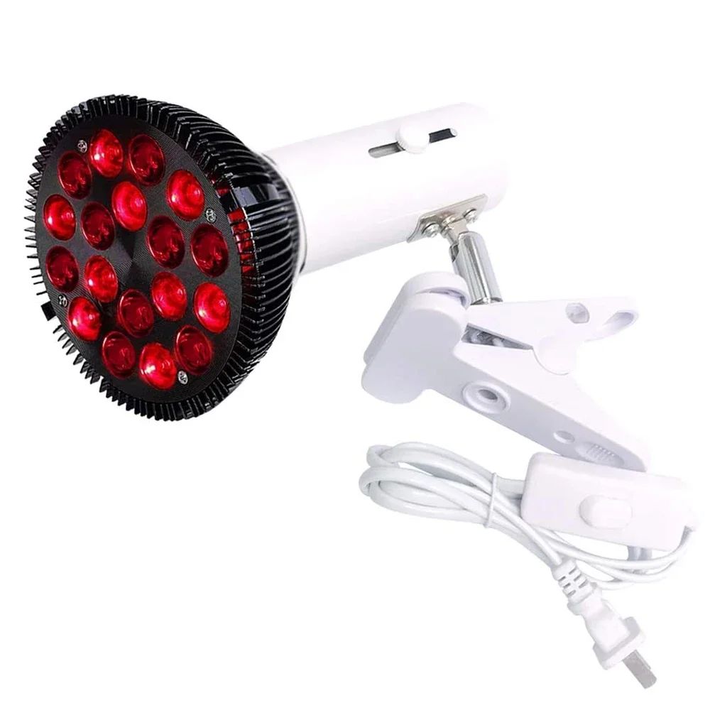 36W 18LED Heat Lamp 660nm Red and 850nm Near Infrared Red Th