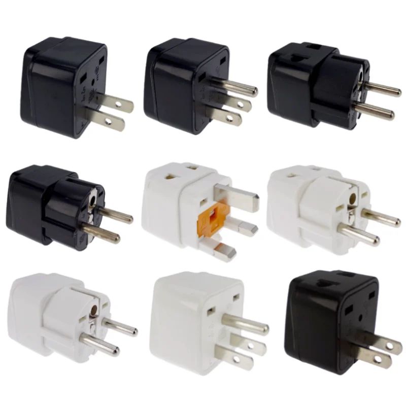 Adaptador de viaje Universal 2 en 1 para Europa, Reino Unido