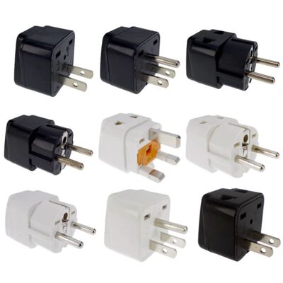 Adaptador de viaje Universal 2 en 1 para Europa, Reino Unido