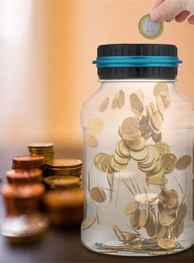 Cofrinho eletr?nico contador moeda digital lcd contagem moed