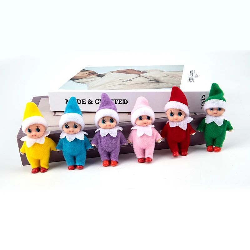 1pc 9cm criativo natal elfo bebê boneca feliz natal decora?