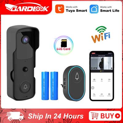 Tuyasmart-Camera de campainha WiFi, campainha de vídeo, int