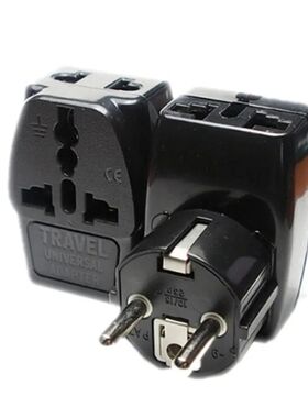 Adaptador de viaje Universal de 1 a 3 para enchufe de EE. UU