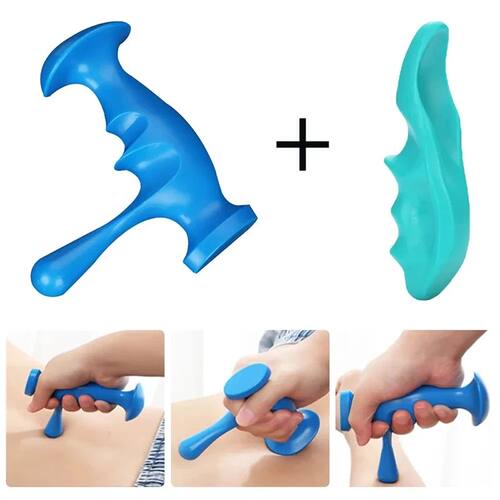 2Pcs T-shaped Massager Thumb Finger Pressure Press Trigger P