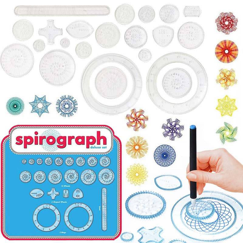 Kit de dibujo de arte en espiral para ni?os, Spirograph, 22