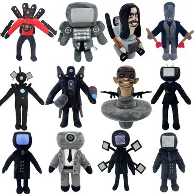 Skibidi-inodoro de peluche para hombre, 42 Piezas suave de j