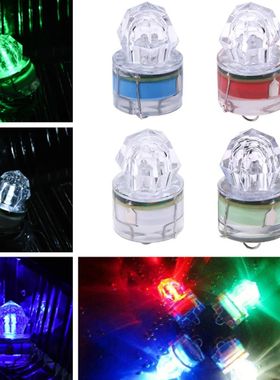 YORZENG-Mini cebo de pesca impermeable, luz LED ABS, Se?uelo