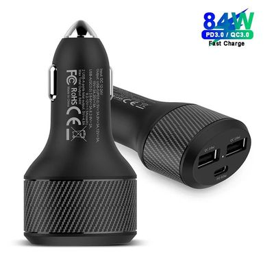 Adaptador de carga rápida para coche, dispositivo USB PD QC