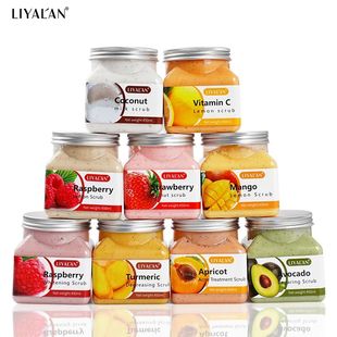 Body Scrub Cuticles Sea Moist Softens Salt Smooth Fruit Skin