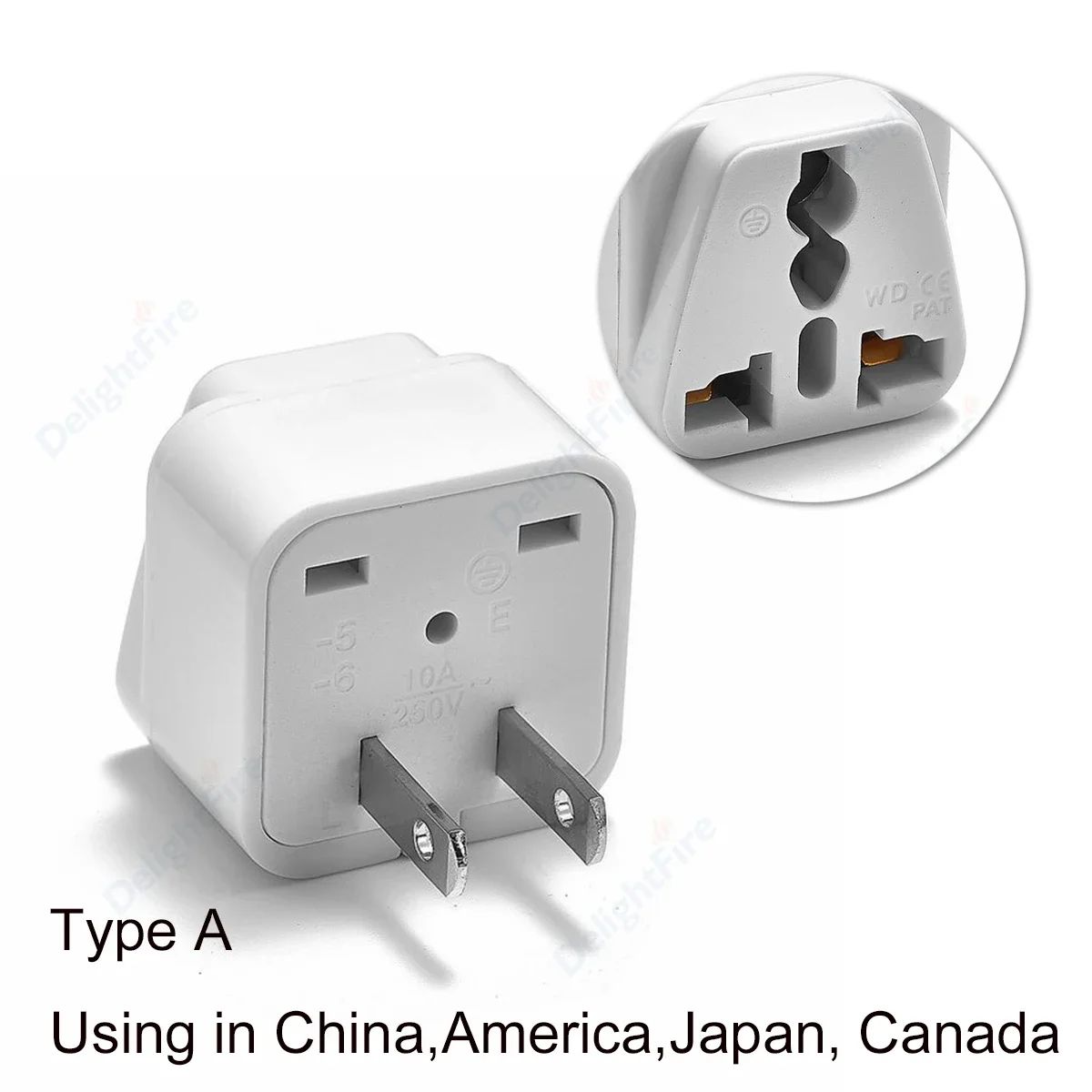 Adaptador de enchufe de EE. UU., adaptador de viaje american