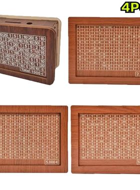 1-4 pces conjunto 1000/2000/5000/10000 euro caixa de dinheir