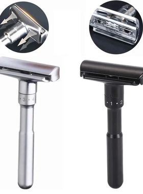 Maquinilla de afeitar de seguridad ajustable para hombre, af