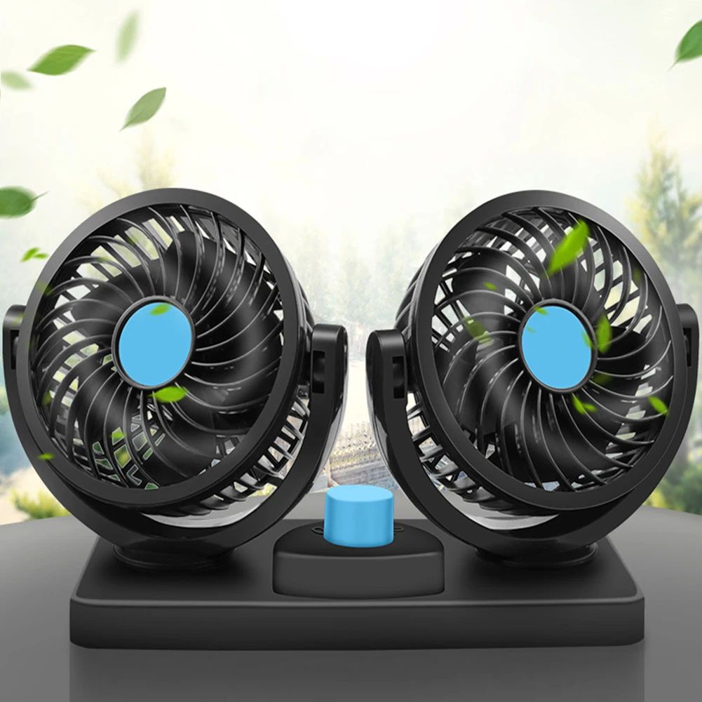 Ventilador circulador de aire de doble cabezal USB, disposit