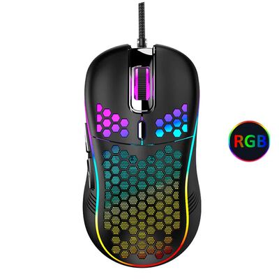 Rato mecanico para jogos com fio usb, mouse com luz luminosa