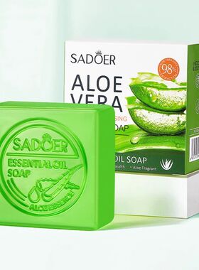 SADOER Aloe Facial Soap Face Wash Foam Facial Cleanser Moist