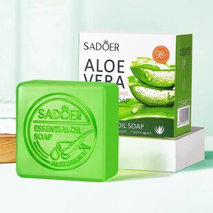 Soap Moist SADOER Facial Foam Cleanser Wash Aloe Face