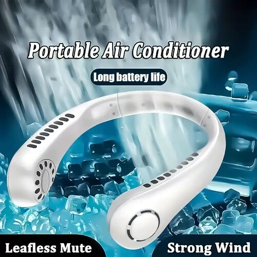 USB leaf less neck hanging fan, student dormitory, small cha