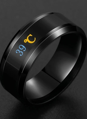 Anillo inteligente de acero inoxidable para hombre y mujer,
