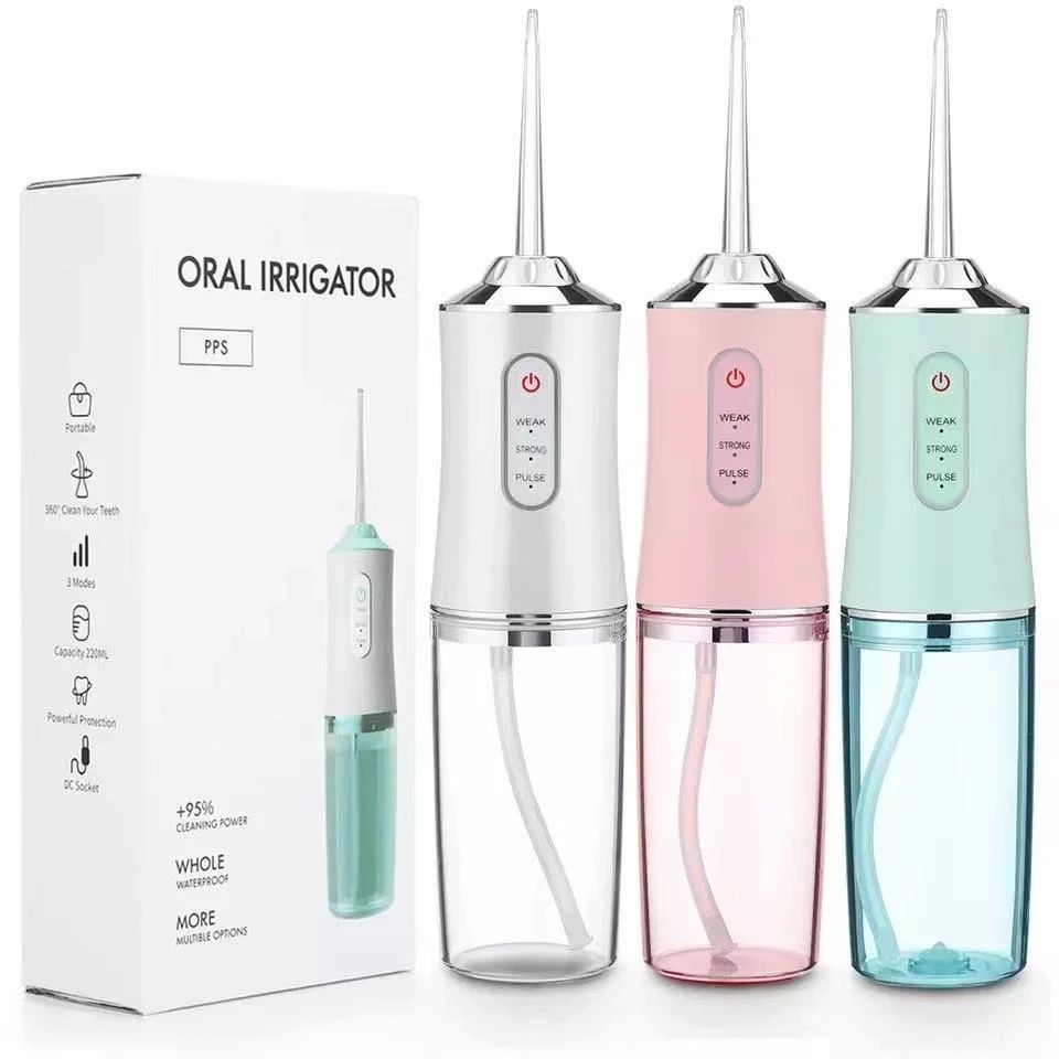 Irrigador Oral Elétrico com 4 Cabe?as, Flosser de água Rec