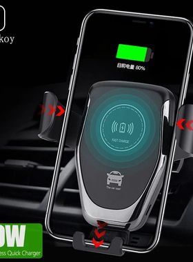 Cargador inalámbrico Qi de montaje rápido para coche, sopo
