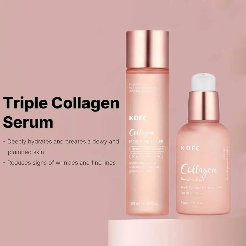 For Koec Brand Triple Collagen Niacinamide Serum/Toner Nouri