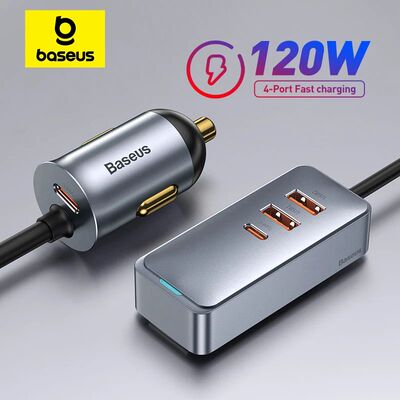 Baseus-cargador USB portátil para coche, dispositivo de car