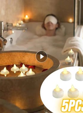 Flickering Flameless impermeável velas lampada, flutuando n