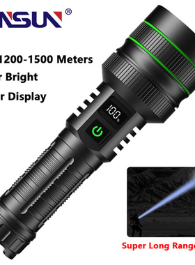 USB recarregável Super Long Range tocha tática, lanterna L