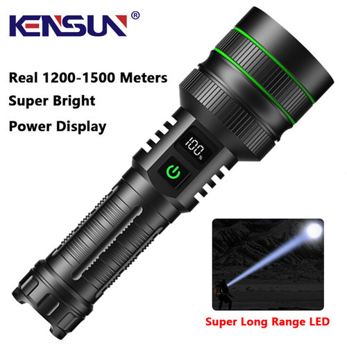 USB recarregável Super Long Range tocha tática, lanterna L