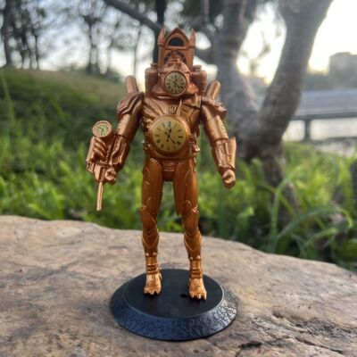 15CM Skibidi Toilet Figure  Timekeeper Set Toilet Man VS Mon
