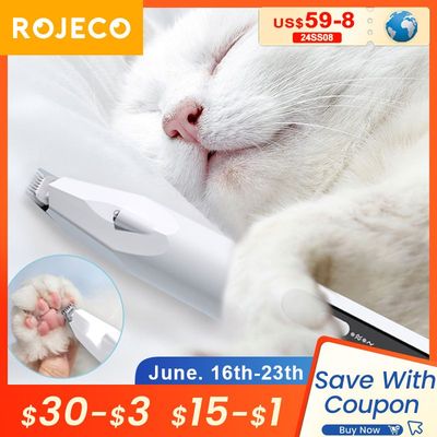 ROJECO Dog Cutting Machine Professional Pet Foot Hair Trimme