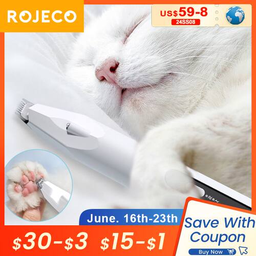 ROJECO Dog Cutting Machine Professional Pet Foot Hair Trimme