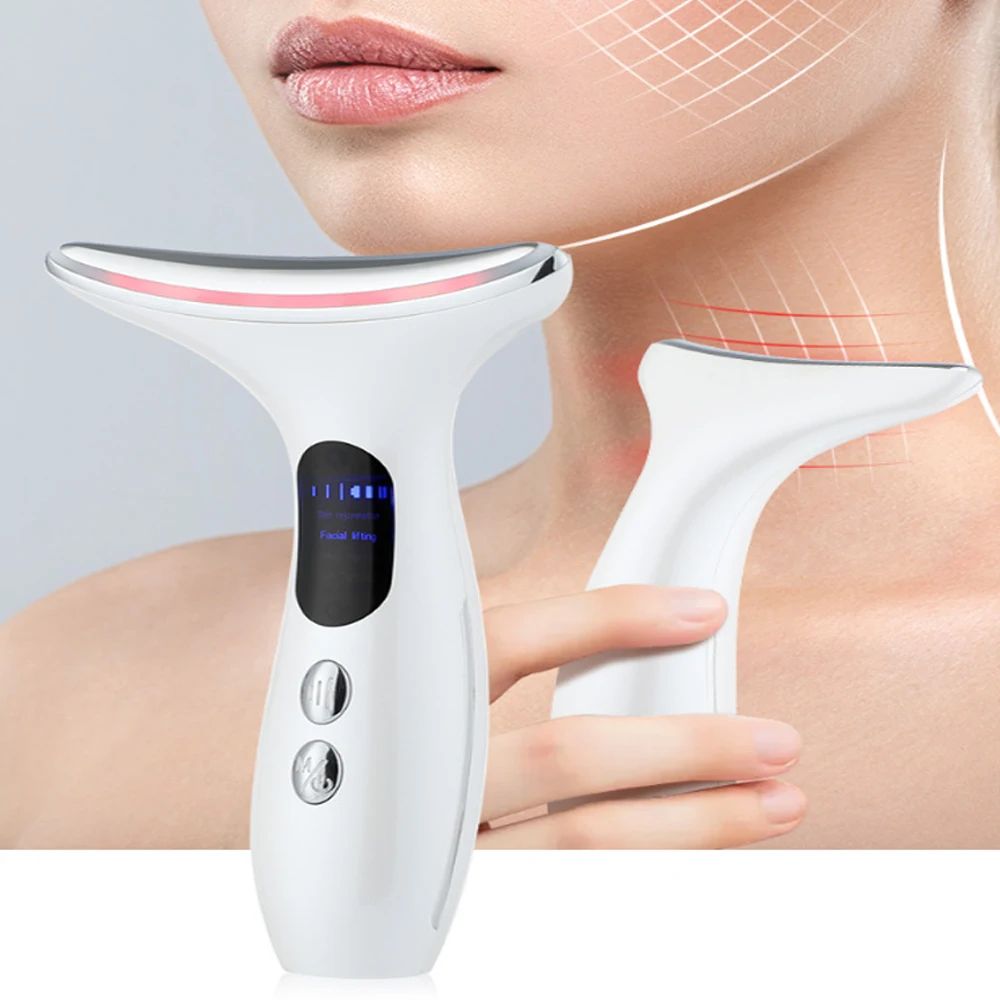 EMS Facial Lifting Massager Neck Face Beauty Device 3 Colors