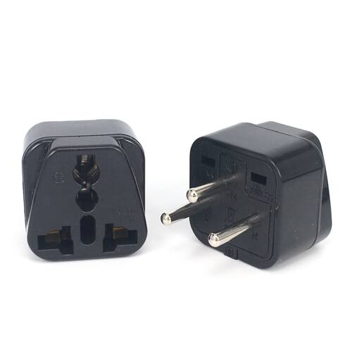 Adaptador de enchufe Universal IL de 3 pines, cargador de co