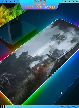 Mito preto Wukong Mouse Pad, RGB tampa do teclado, mesa-mat,