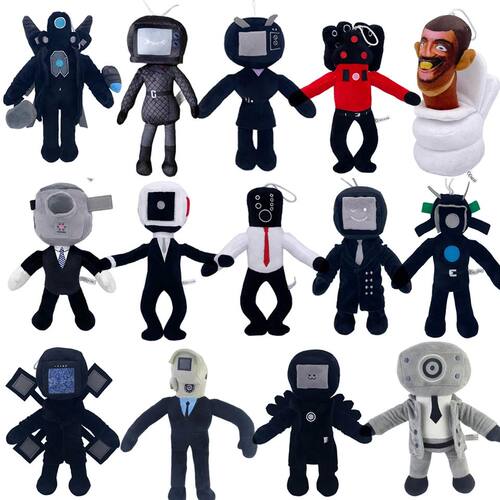28 styles Skibidi Toilet Plush Toys Speakerman Plush Camera
