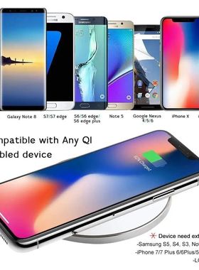 Cargador inalámbrico de aluminio ultraligero, portátil, se