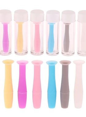 Lente de contato nserter com Caixa, Handy Lentes De Silicone