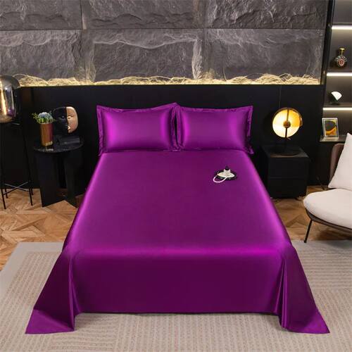 Summer Ice Silk Cool Bed Sheets for Double Bed Single/Queen/