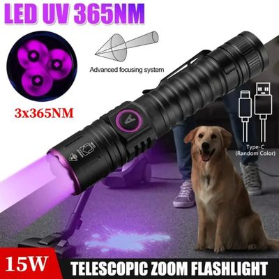Linterna UV de alta potencia, Detector de luz negra ultravio