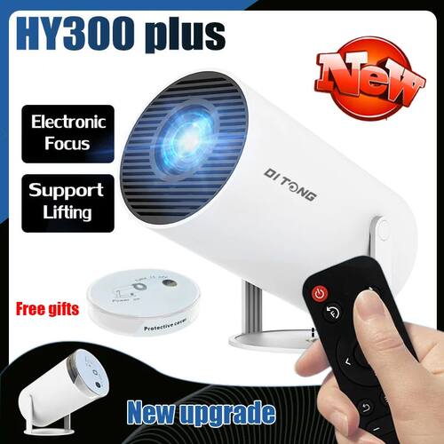 DITONG-Proyector HY300 Plus HD portátil, 4K, 1280x720P, And