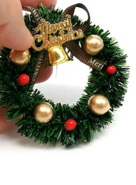 Coroa Miniatura Para Casa De Bonecas, Decora??o De árvore D