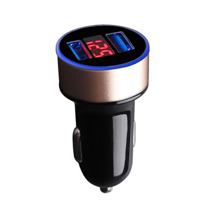 Cargador de coche 5V 3.1A, carga rápida, puerto USB Dual, p