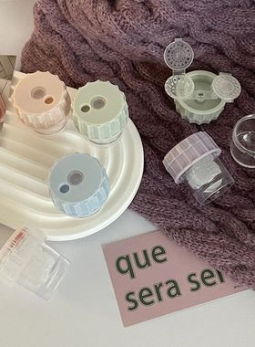 Lentes De Contato Portátil Dispositivo De Limpeza, Giratór