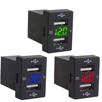 Enchufe de carga Usb Dual para coche, dispositivo de recarga