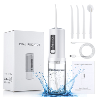 Irrigador Oral Recarregável para Cuidados Dentes, Dentes à